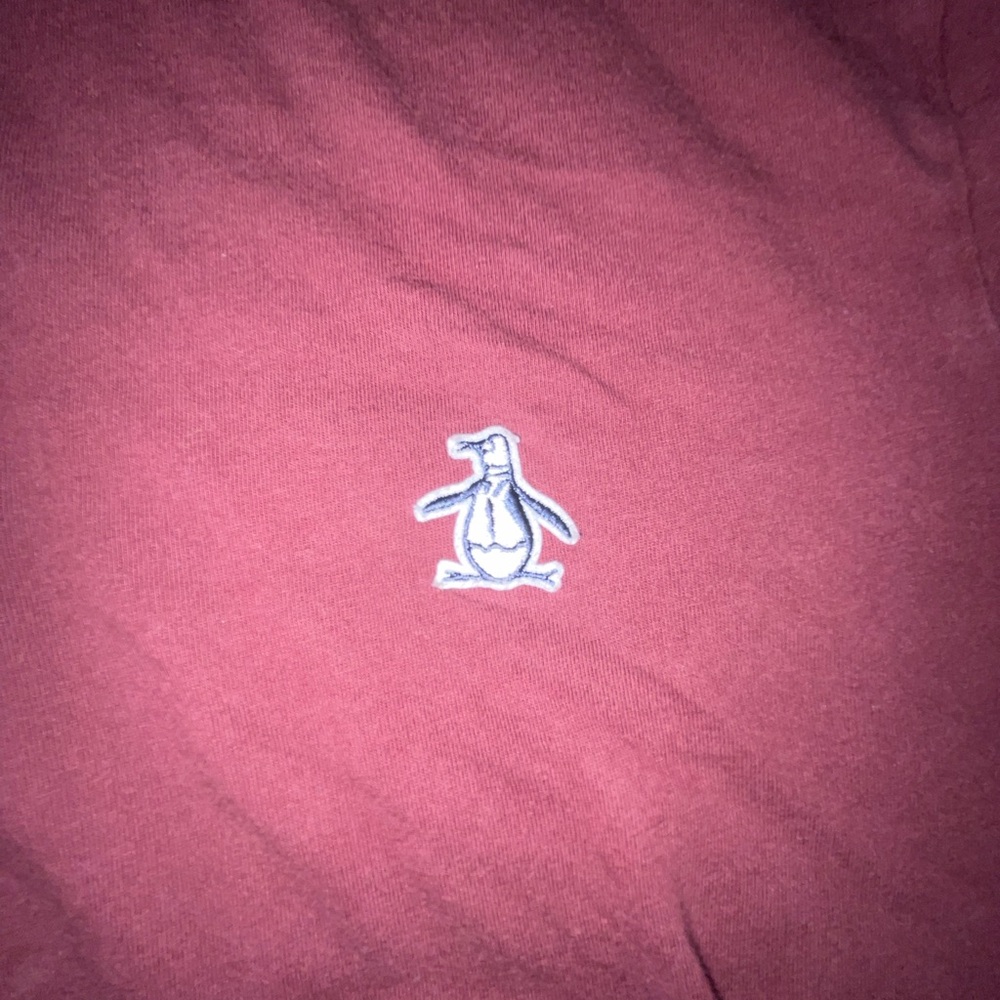 Original Penguin Red Polo Shirt Casual Style - Picture 2 of 4
